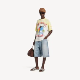 Herren-T-Shirt mit extremem Tie-Dye-Print in mittlerer Passform, in Weiß Herren-T-Shirt mit extremem Tie-Dye-Print in mittlerer Passform, in Weiß