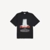 Herren-T-Shirt „The Door“ in Oversize-Passform, schwarz