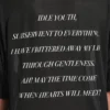 Herren-T-Shirt „The Song of the Highest Tower“ in Oversize-Passform, schwarz