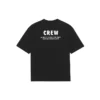 Herren-T-Shirt von Balenciaga mit Alphabet-Muster, locker geschnitten, kurzärmelig, schwarz 612966TIV241070
