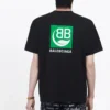 Herren-T-Shirt von Balenciaga mit Logo-Aufdruck, kurzärmelig, schwarz 594579THV631000