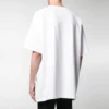 Herren-T-Shirt von Balenciaga mit Logo-Aufdruck, kurzärmelig, weiß, 583214TFV639783