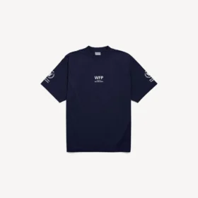 Herren-T-Shirt „WFP“ in mittlerer Passform, Farbe: Marineblau Herren-T-Shirt „WFP“ in mittlerer Passform, Farbe: Marineblau