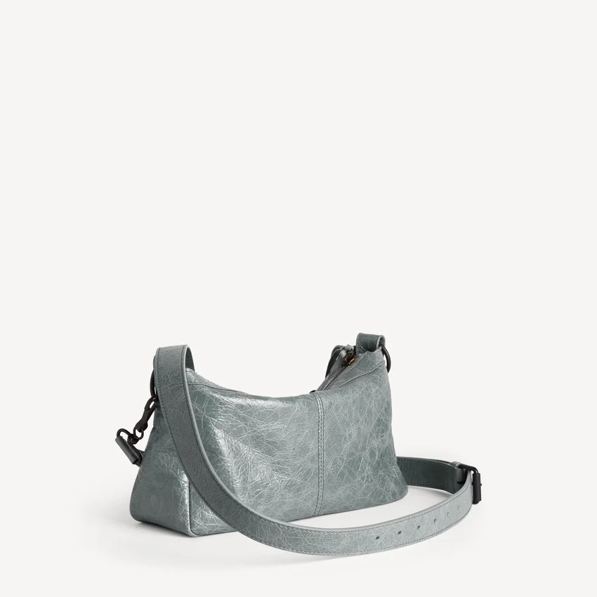 Herren-Tasche „Le City Moto“ klein in Blaugrau Herren-Tasche „Le City Moto“ klein in Blaugrau