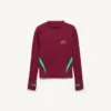 Herren-Techwear-Langarmshirt in Burgunderrot/Aqua Herren-Techwear-Langarmshirt in Burgunderrot/Aqua