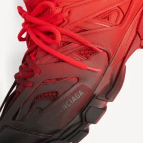 Herren-Track-Gradient-Sneaker in Rot/Schwarz