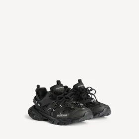 Herren-Track-Piercing-Sneaker in Schwarz