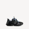 Herren-Track-Shirt-Sneaker in Schwarz/Blau