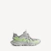 Herren-Track-Signature-Sneaker in Grau/Neongelb