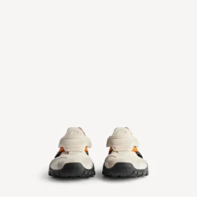 Herren-Wandersandale als Sneaker in Grau/Beige/Orange/Schwarz