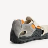 Herren-Wandersandale als Sneaker in Grau/Beige/Orange/Schwarz
