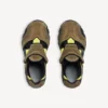 Herren-Wandersandale als Sneaker in Taupe/Schwarz/Neongelb Herren-Wandersandale als Sneaker in Taupe/Schwarz/Neongelb