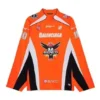 Hockey-T-Shirt mit Einsätzen und langen Ärmeln „Orange“ 657105TKV247074