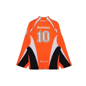 Hockey-T-Shirt mit Einsätzen und langen Ärmeln „Orange“ 657105TKV247074 Hockey-T-Shirt mit Einsätzen und langen Ärmeln „Orange“ 657105TKV247074