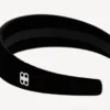 Holli-Flachstirnband für Damen in Schwarz/Glänzendem Silber