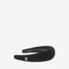 Holli-Stirnband für Damen in Schwarz/Glänzendem Silber