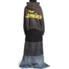 Hoodie mit aufgerissener Tasche im Tape Type-Stil, Large-Fit, „Dark Grey“ 744441TQVA98519