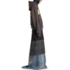 Hoodie mit aufgerissener Tasche im Tape Type-Stil, Large-Fit, „Dark Grey“ 744441TQVA98519