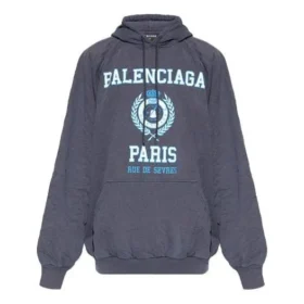 Hoodie mit College-Logo-Print „Navy“ 697879TMV964140
