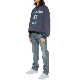 Hoodie mit College-Logo-Print „Navy“ 697879TMV964140