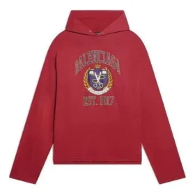 Hoodie mit College-Logo-Print „Red“ 674685TLV896163