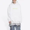 Hoodie mit Copyright-Logo-Aufdruck, mittlere Passform, „White“ 578135TIV559152