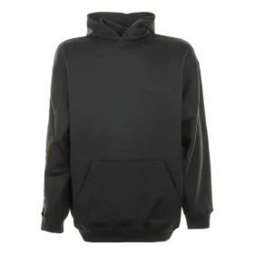 Hoodie mit gesticktem Logo „Washed Black“ 570811TKVB58190
