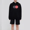Hoodie mit lockerem Schnitt, Sport, Schwarz 620947TIV801000