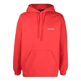 Hoodie mit Logo auf dem Rücken, Regular Fit „Bright Red“ 600583TMVF53168 Hoodie mit Logo auf dem Rücken, Regular Fit „Bright Red“ 600583TMVF53168