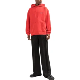 Hoodie mit Logo auf dem Rücken, Regular Fit „Bright Red“ 600583TMVF53168 Hoodie mit Logo auf dem Rücken, Regular Fit „Bright Red“ 600583TMVF53168