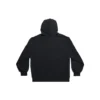 Hoodie mit Reißverschluss und Außenschlaufen, schmale Passform „Black Faded“ 744454TOVF51055