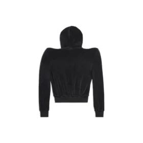 Hoodie mit Rundhalsausschnitt und Reißverschluss „Black“ 767880TNV611000