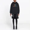 Hoodie mit Stickerei, schwarz 570798TEV501000