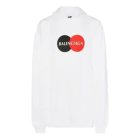 Hoodie mit Uniform-Logo-Print „Weiß“ 620973TIV809000 Hoodie mit Uniform-Logo-Print „Weiß“ 620973TIV809000