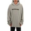Hoodie mit verschwommenem Logo im Distress-Look „Grey“ 661711TKVD68174