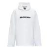 Hoodie mit verschwommenem Logo im Distress-Look „Weiß“ 661711TKVD69040