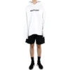 Hoodie mit verschwommenem Logo im Distress-Look „Weiß“ 661711TKVD69040