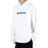 Hoodie mit verschwommenem Logo im Distress-Look „Weiß“ 661711TKVD69040