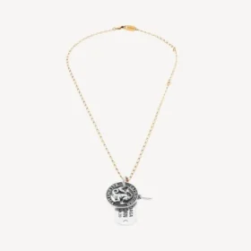 Horoskop-Steinbock-Halskette in Gold/Silber