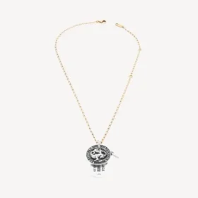 Horoskop-Steinbock-Halskette in Gold/Silber