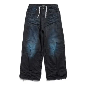 Hose mit doppeltem Knie „Dark Blue“ 809444TRW587150