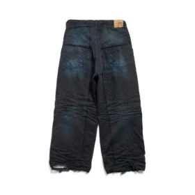 Hose mit doppeltem Knie „Dark Blue“ 809444TRW587150