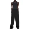 Hose mit elastischem Bund und geradem Bein „Black“ 743903TNT391000