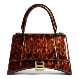 Hourglass kleine Handtasche mit Schildpatt-Print „Braun“ 5935462AAZK2126