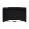 Hourglass Velvet Jersey Geldbörse an Kette „Schwarz“ 6560502AAPT1000