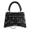 Hourglass X Le Cagole Mittelgroße Handtasche „Schwarz“ 7815852AAY11000