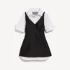 Hybrid-Hemdkleid für Damen in Schwarz