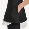Hybrid-Hemdkleid für Damen in Schwarz