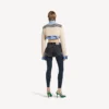 Hybrid-Pullover für Damen in Marineblau/Weiß
