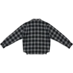 Hybrid-Shirt mit V-Ausschnitt „Anthrazit Schwarz Weiß“ 704271T41301163